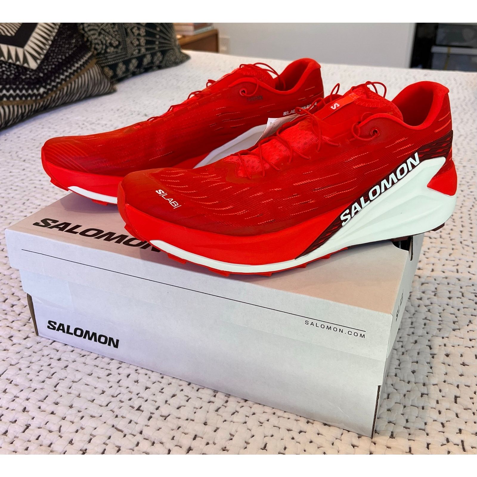 Salomon Salomon S/Lab Pulsar 4 NIB NWT 12.5 Red S Lab Size US 12.5 / EU 45-46 - 1 Thumbnail
