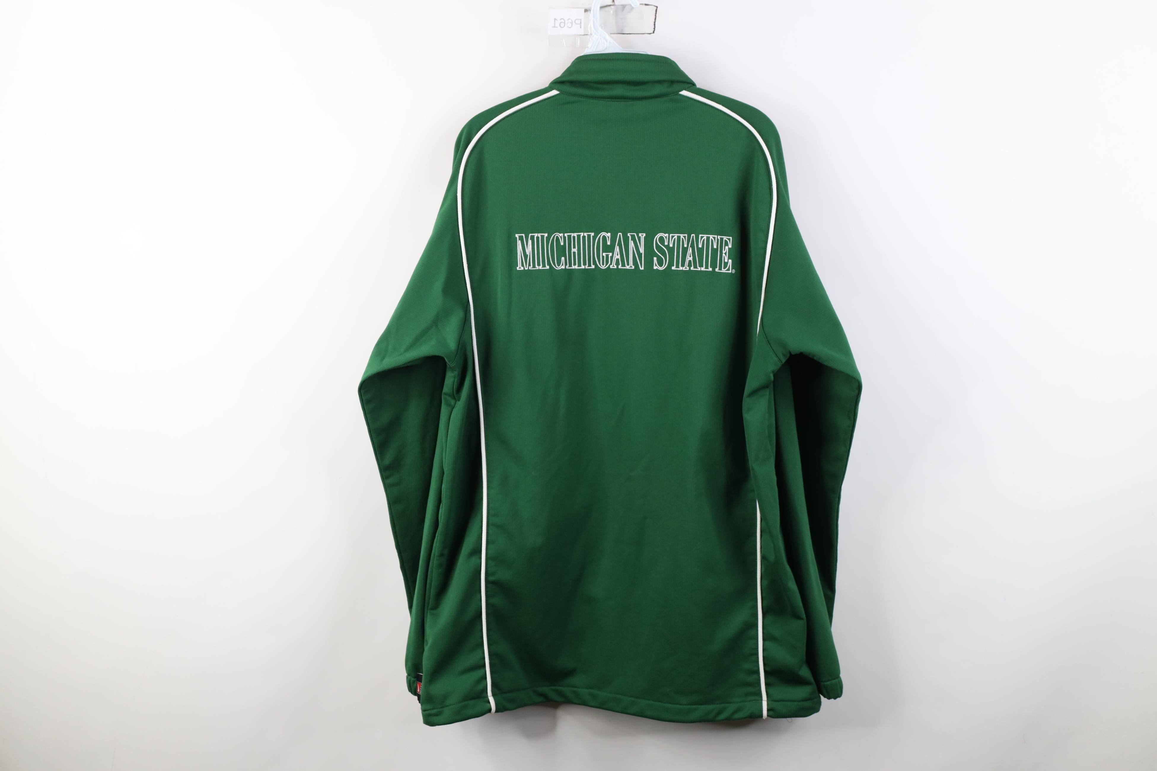 Nike Vintage Nike Swoosh Michigan State University Zip Jacket Size US M / EU 48-50 / 2 - 14 Thumbnail