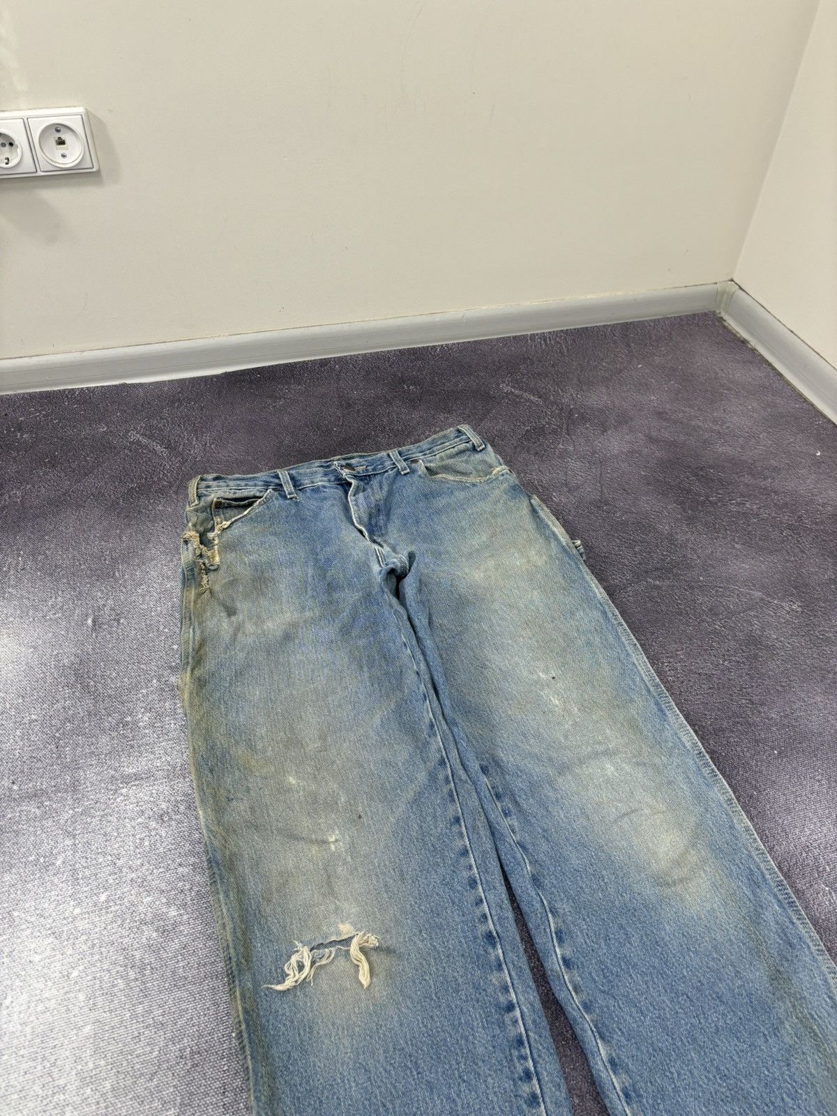 Dickies Vintage Dickies USA Denim Faded Blue Skate Hype Jeans Size US 34 / EU 50 - 10 Thumbnail