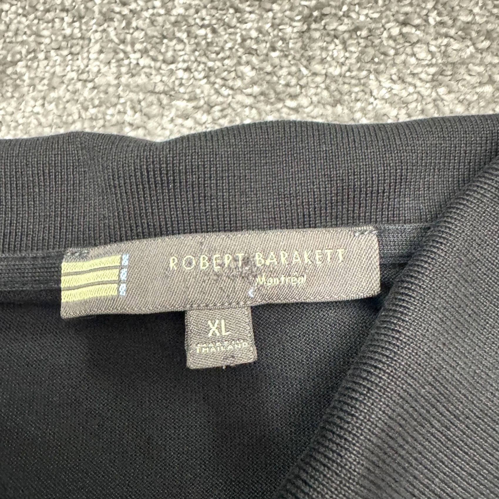 Vintage Robert Barakett Polo Shirt Mens XL Black Classic Preppy Long Sleeve Shirt Size US XL / EU 56 / 4 - 7 Thumbnail