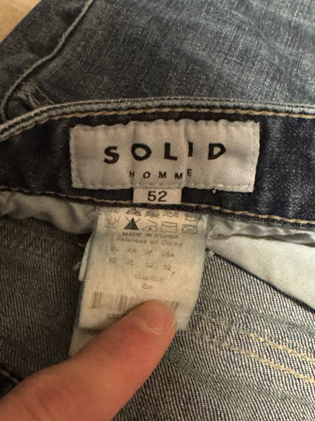 Solid Homme Solid Homme Men’s Dark Wash Denim Jeans Size US 32 / EU 48 - 3 Thumbnail