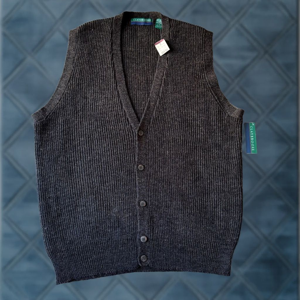 Vintage VINTAGE Claybrooke Sweater Mens Medium Brown Vest Wool Blend V Neck Golf Grandpa Size US M / EU 48-50 / 2 - 1 Thumbnail
