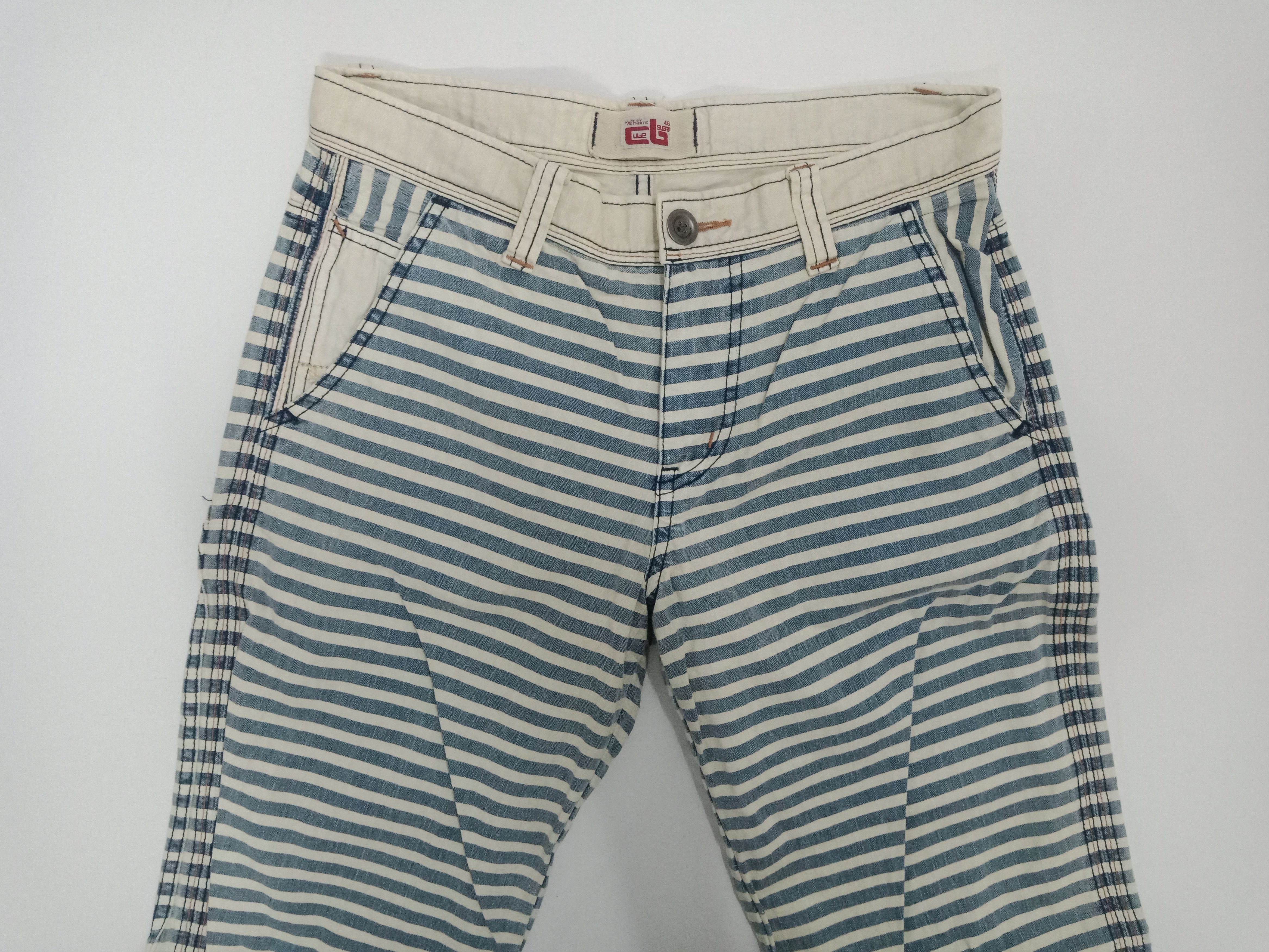 Japanese Brand Cube Sugar Prisoner Stripes Pants #P1 Size US 31 - 4 Thumbnail
