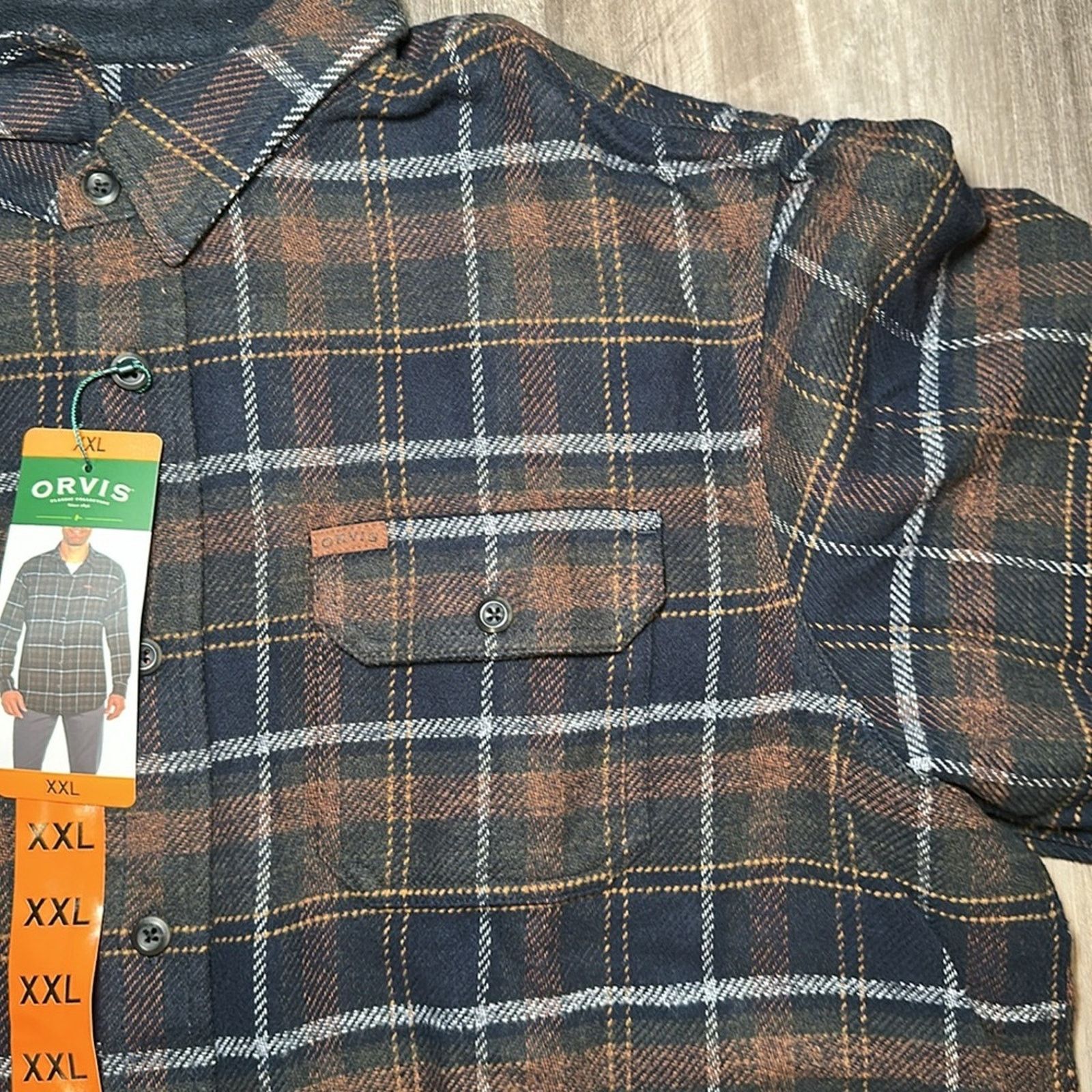 Orvis Orvis Heavy Flannel Long Sleeve Shirt Jacket - 2XL Size US XXL / EU 58 / 5 - 6 Thumbnail