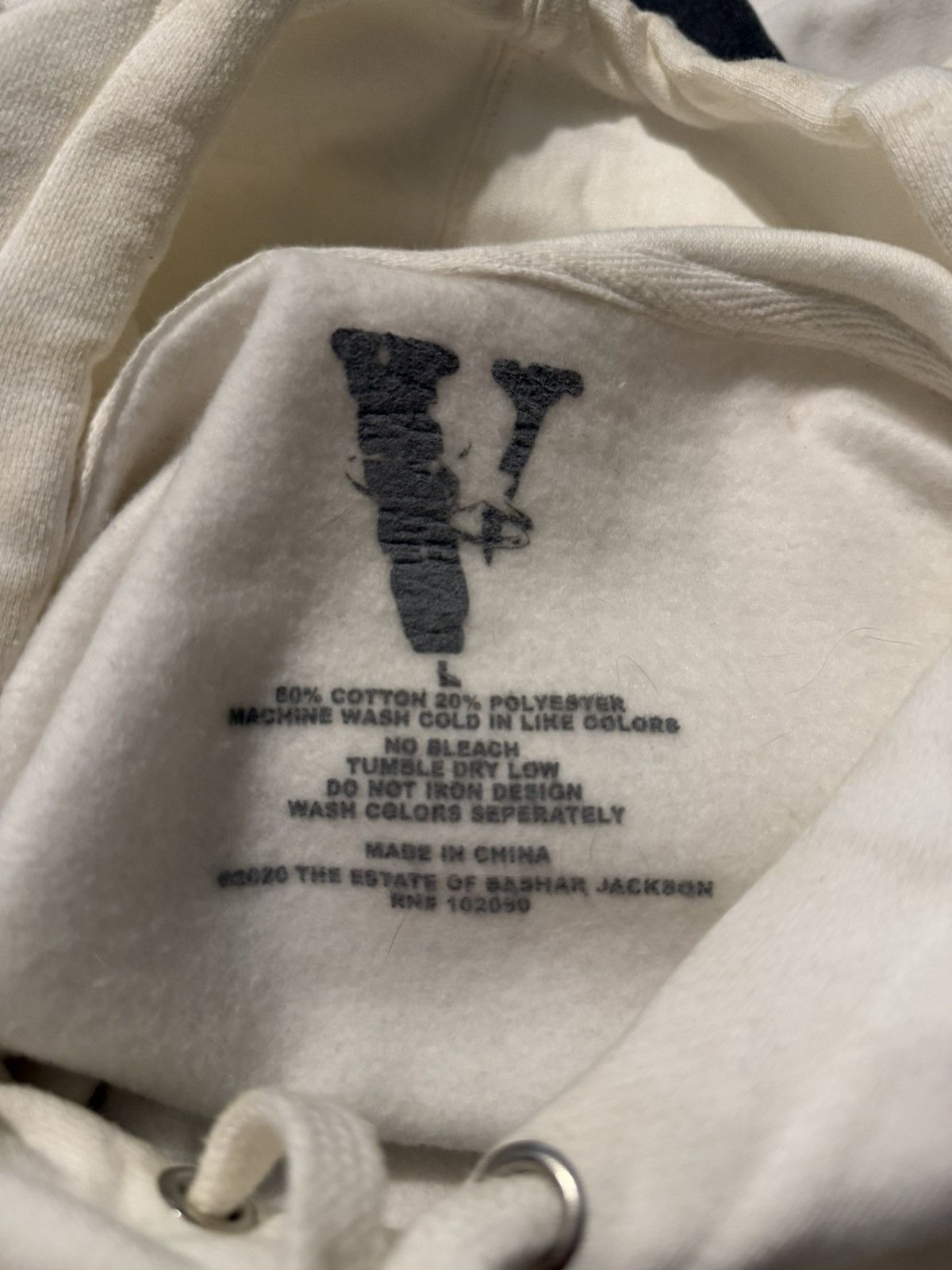 Vlone VLONE X POP SMOKE HALO WHITE HOODIE Size US L / EU 52-54 / 3 - 5 Thumbnail