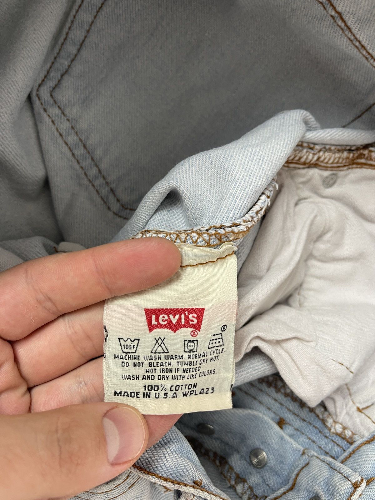 Levi's Levi’s 501XX (0660) vintage 90s light blue distressed denim Size US 30 / EU 46 - 10 Thumbnail
