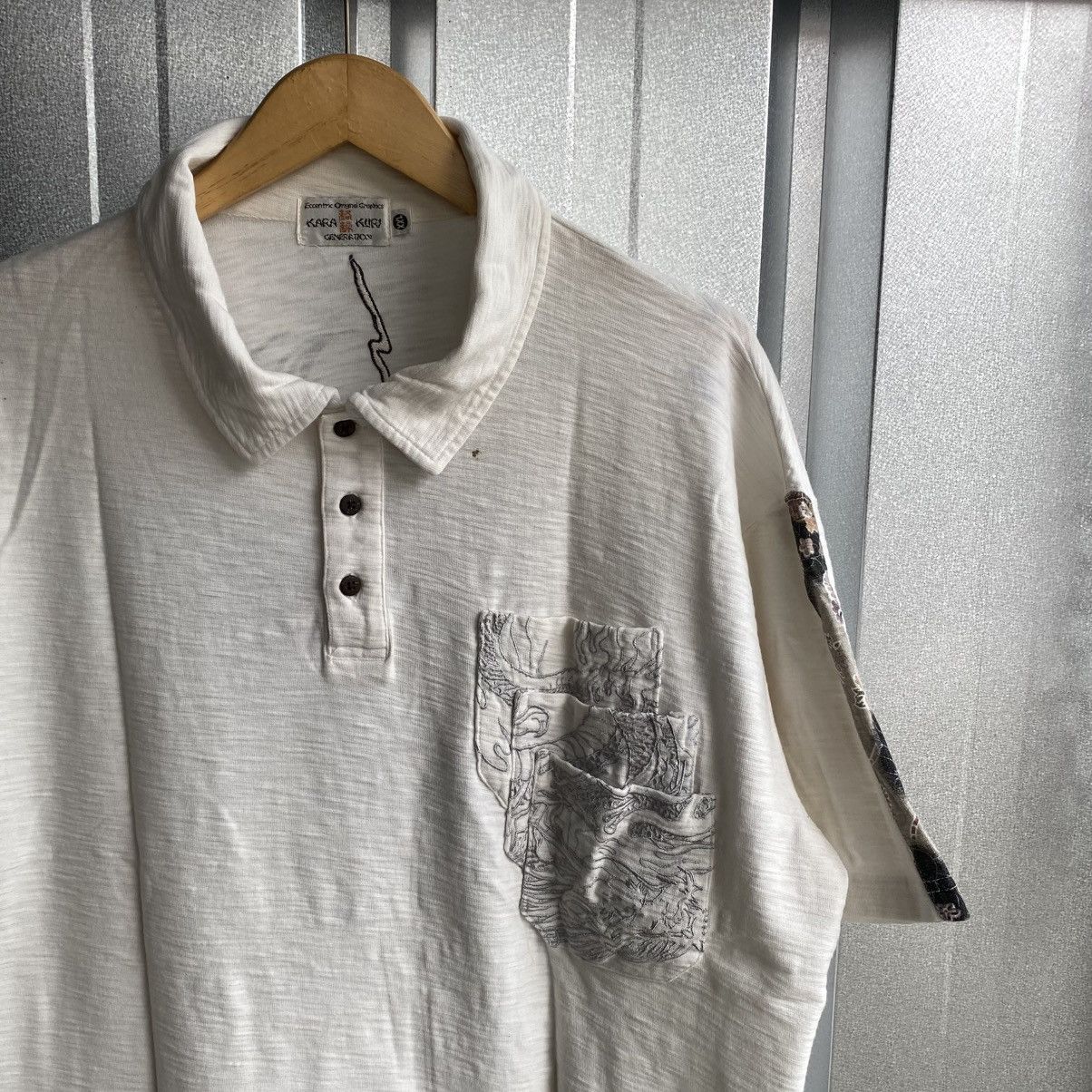 Designer × Japanese Brand Vintage Karakuri dragon embroidery polo shirt Size US XL / EU 56 / 4 - 6 Thumbnail