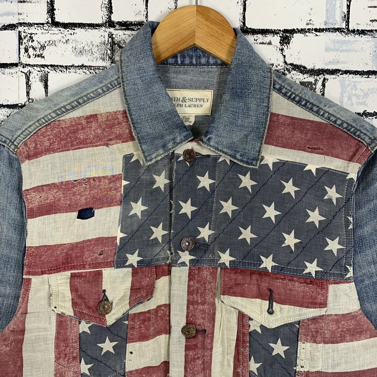 Ralph Lauren Jean Jacket Trucker Flag America