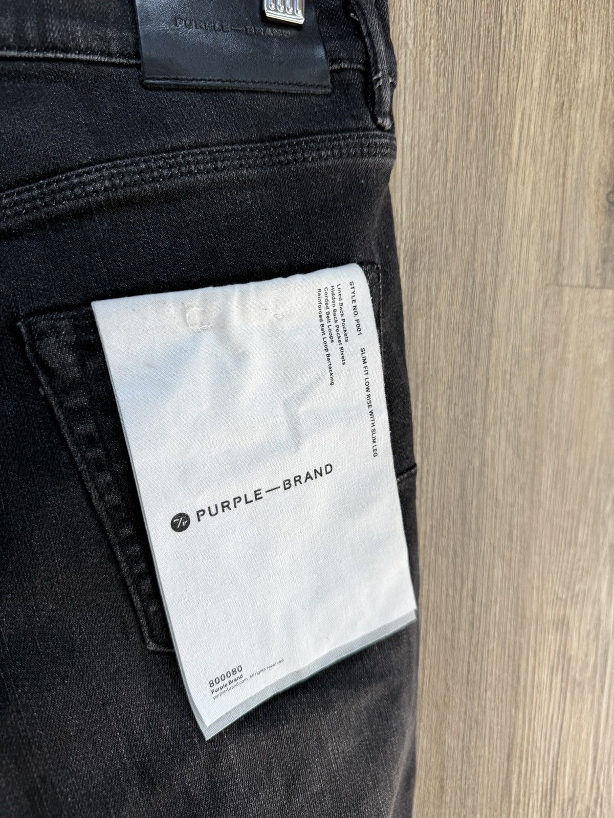 Purple Purple Black Denim Jeans Size US 29 - 9 Thumbnail