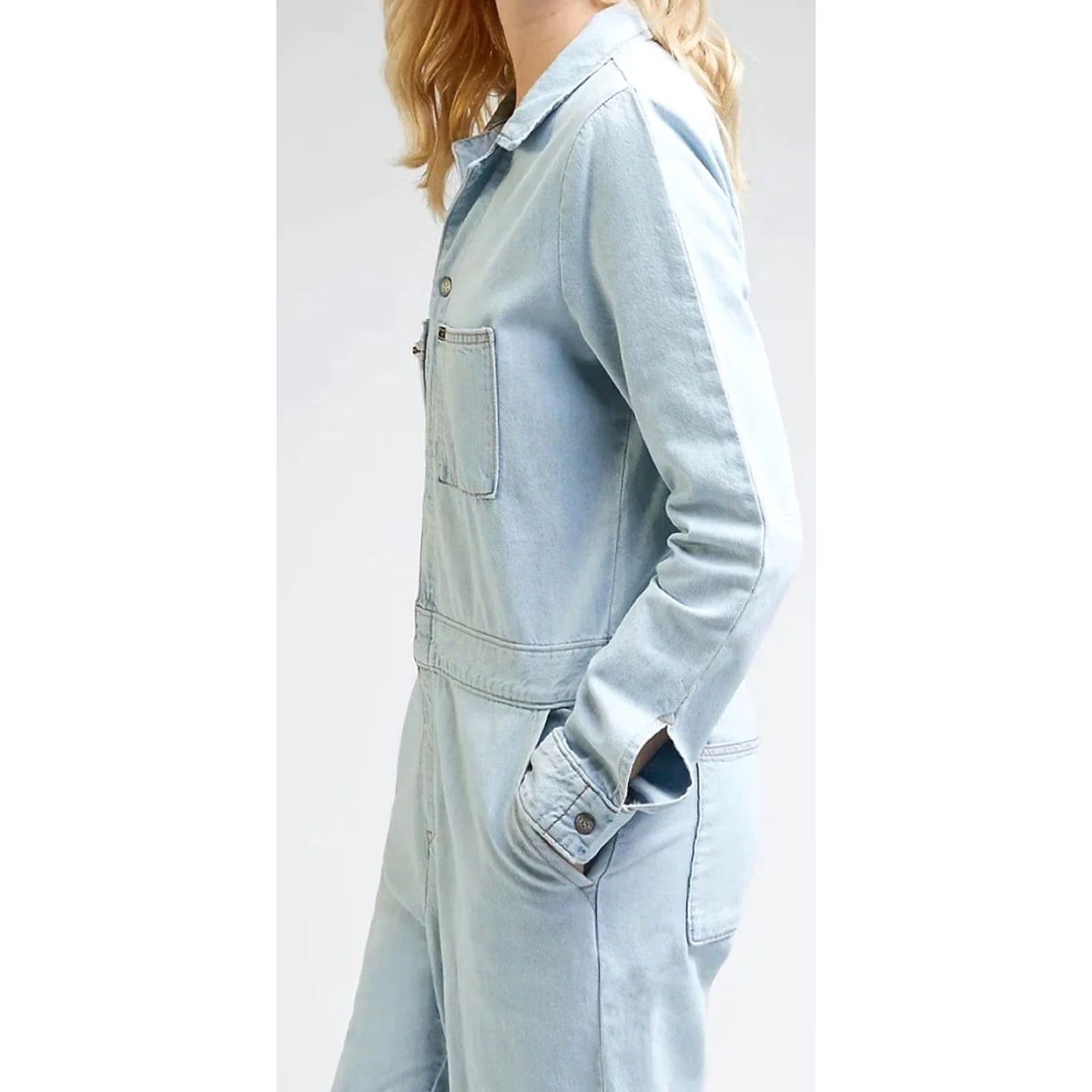 Lee NWT Lee Union Alls Coverall Jumpsuit Denim 100% Cotton Light