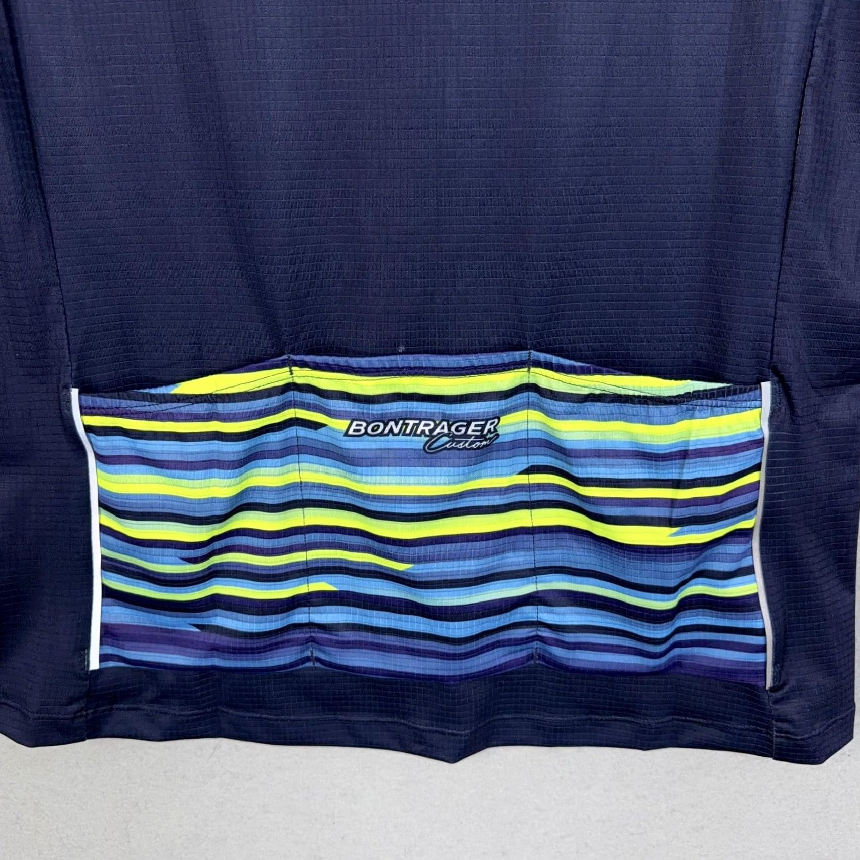 Vintage Bontrager Jersey Womens M Navy Blue Trek Travel Full Zip Cycling Top Bike Size M / US 6-8 / IT 42-44 - 7 Thumbnail