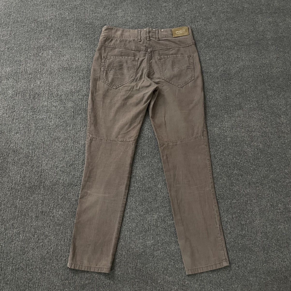 Brunello Cucinelli Brunello Cucinelli Corduroy Motorcycle Pants Luxury Slim Fit Size 27" / US 4 / IT 40 - 12 Thumbnail