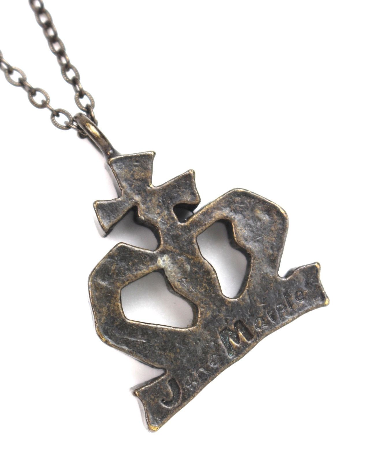 Vintage 2000S JANE MARPLE JAPAN LOGO HEAVY PENDANT NECKLACE Size ONE SIZE - 3 Thumbnail