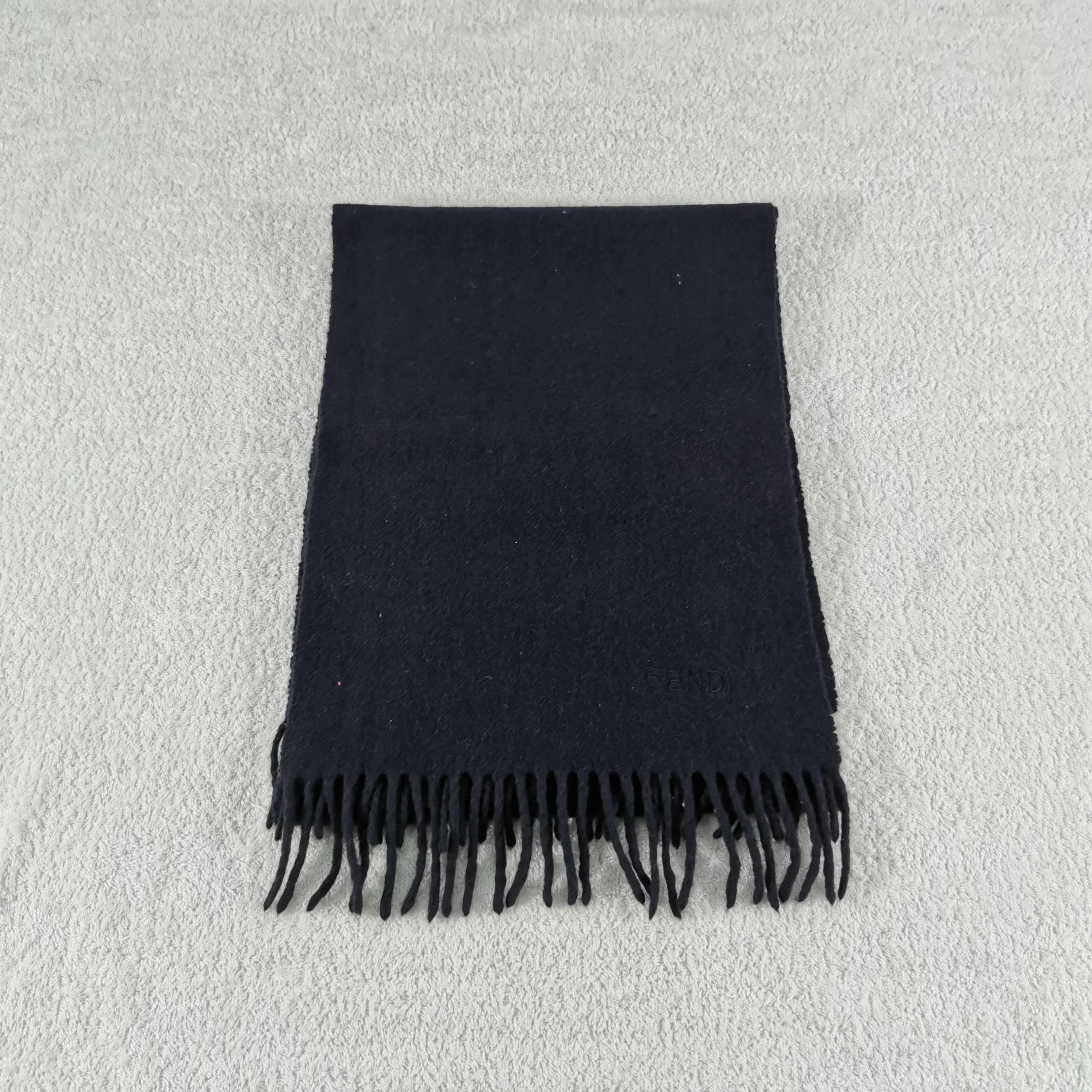 Fendi Vintagfe Fendi Scarf Muffler Fringe Winter Scarves Size ONE SIZE - 2 Thumbnail