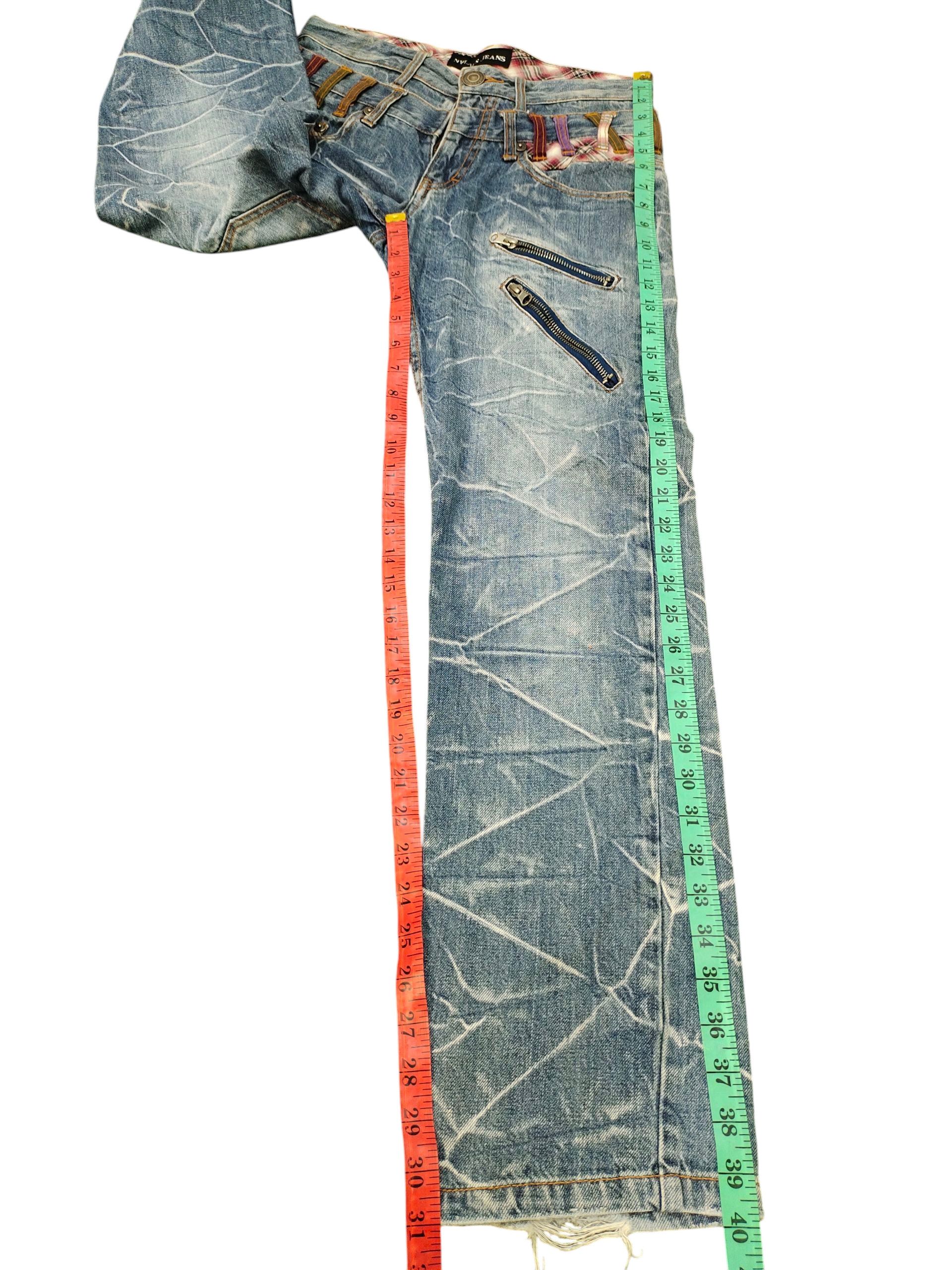Japanese Brand Vintage Nylaus Japan Double Waist Clawmark Honeycomb Jeans Size US 30 / EU 46 - 15 Thumbnail