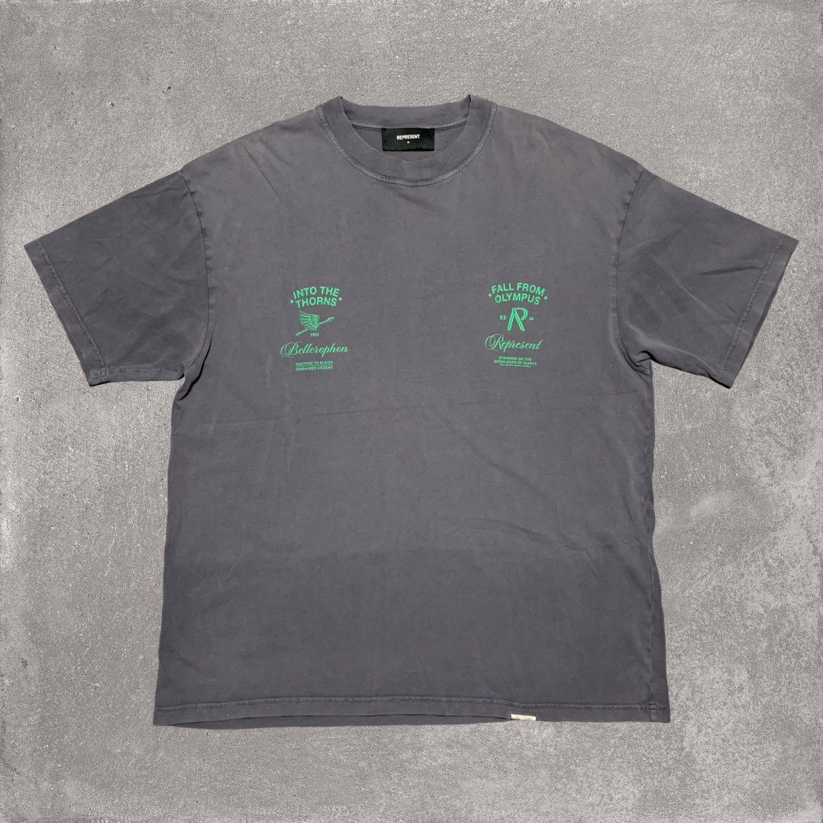 Represent Clo. Represent Medium Fall From Olympus Storm Grey Tee Size US M / EU 48-50 / 2 - 2 Thumbnail