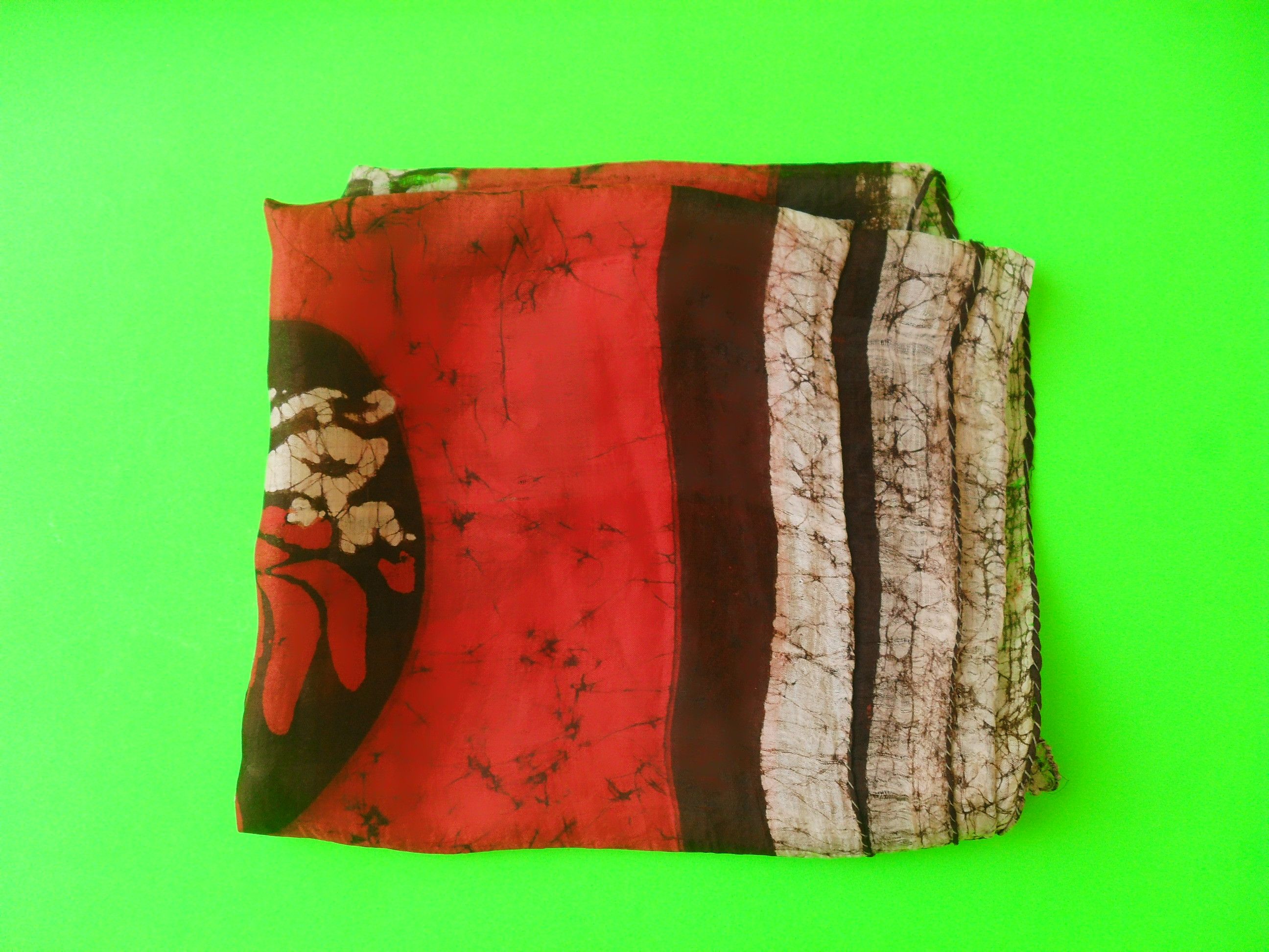 Other Vintage scarf 100% pure silk very soft and fine Size ONE SIZE - 5 Thumbnail