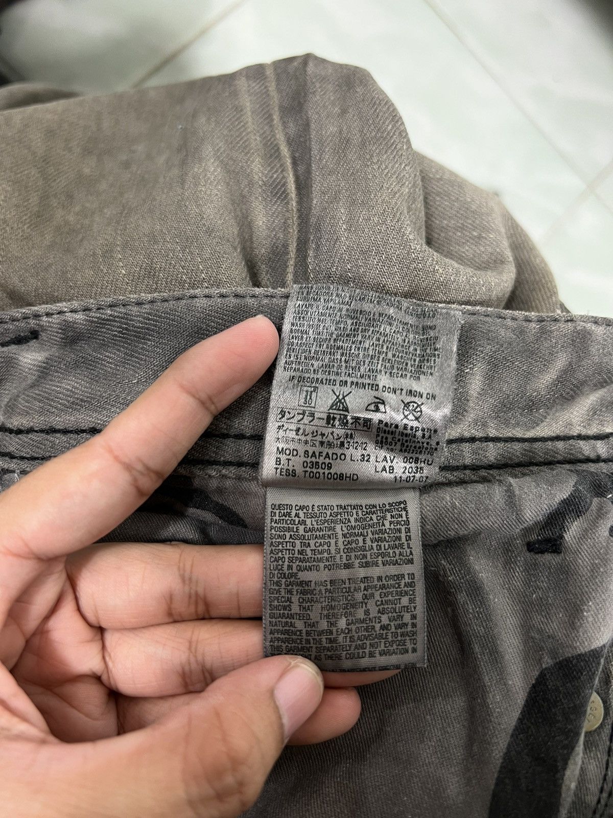 Diesel 🔥 FLARE DIESEL DISTRESSED DYED JEANS Size US 34 / EU 50 - 18 Thumbnail