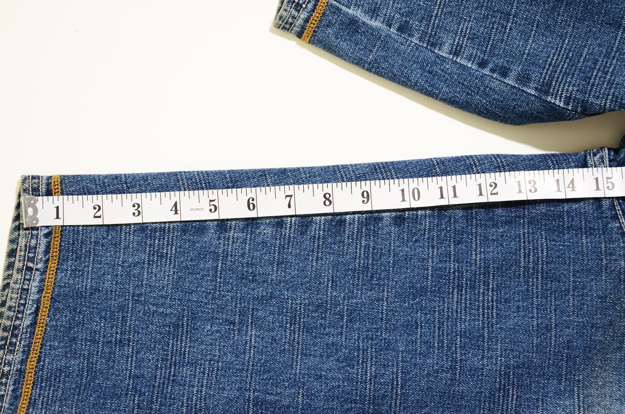 Phat Farm [Folding Color Defects] PF Denim Shorts 90s Streetwear Size US 36 / EU 52 - 16 Thumbnail