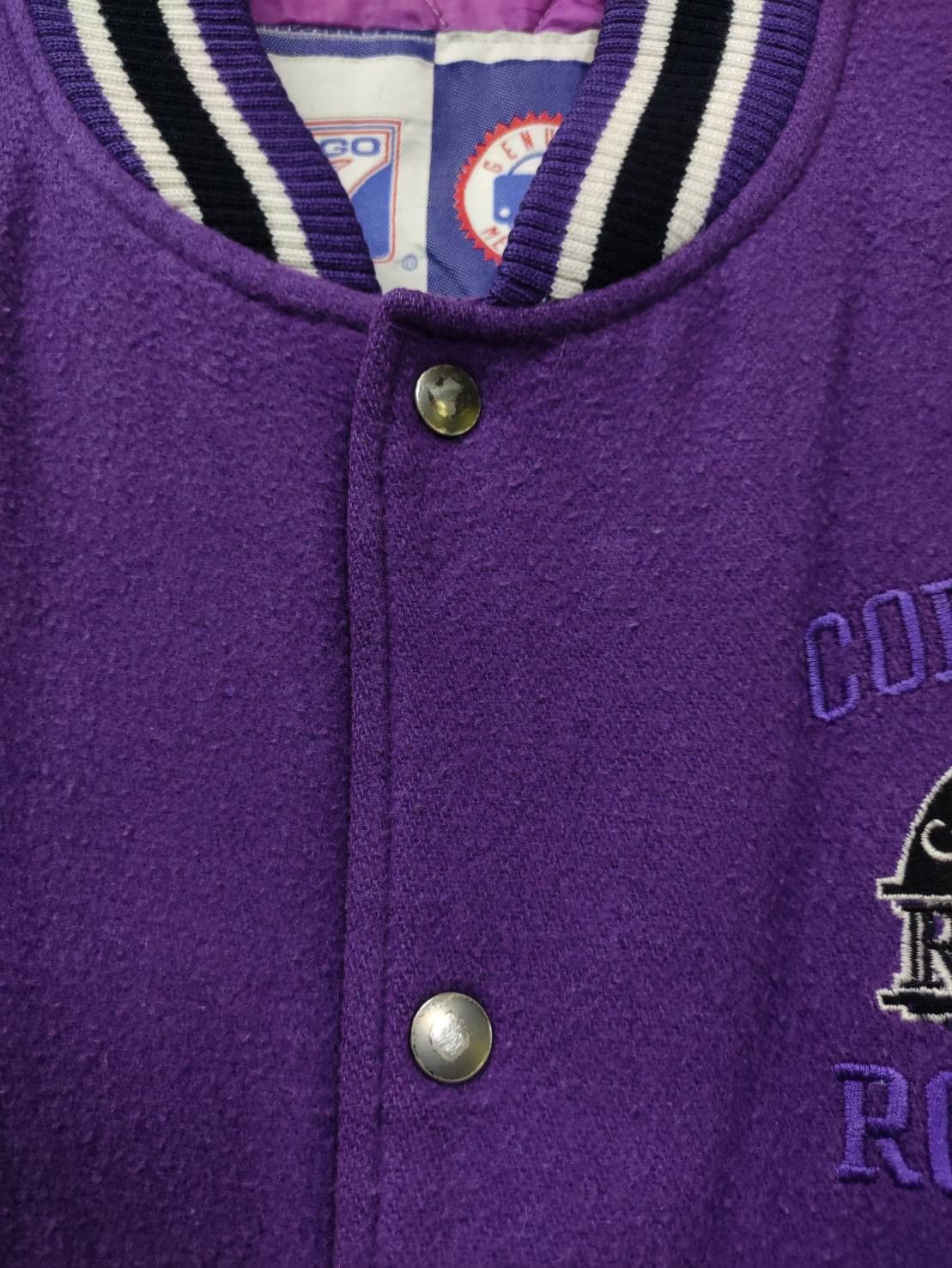 MLB Vtg Colorado Rockies Team MLB Bomber Logo7 Jacket Size US L / EU 52-54 / 3 - 4 Thumbnail