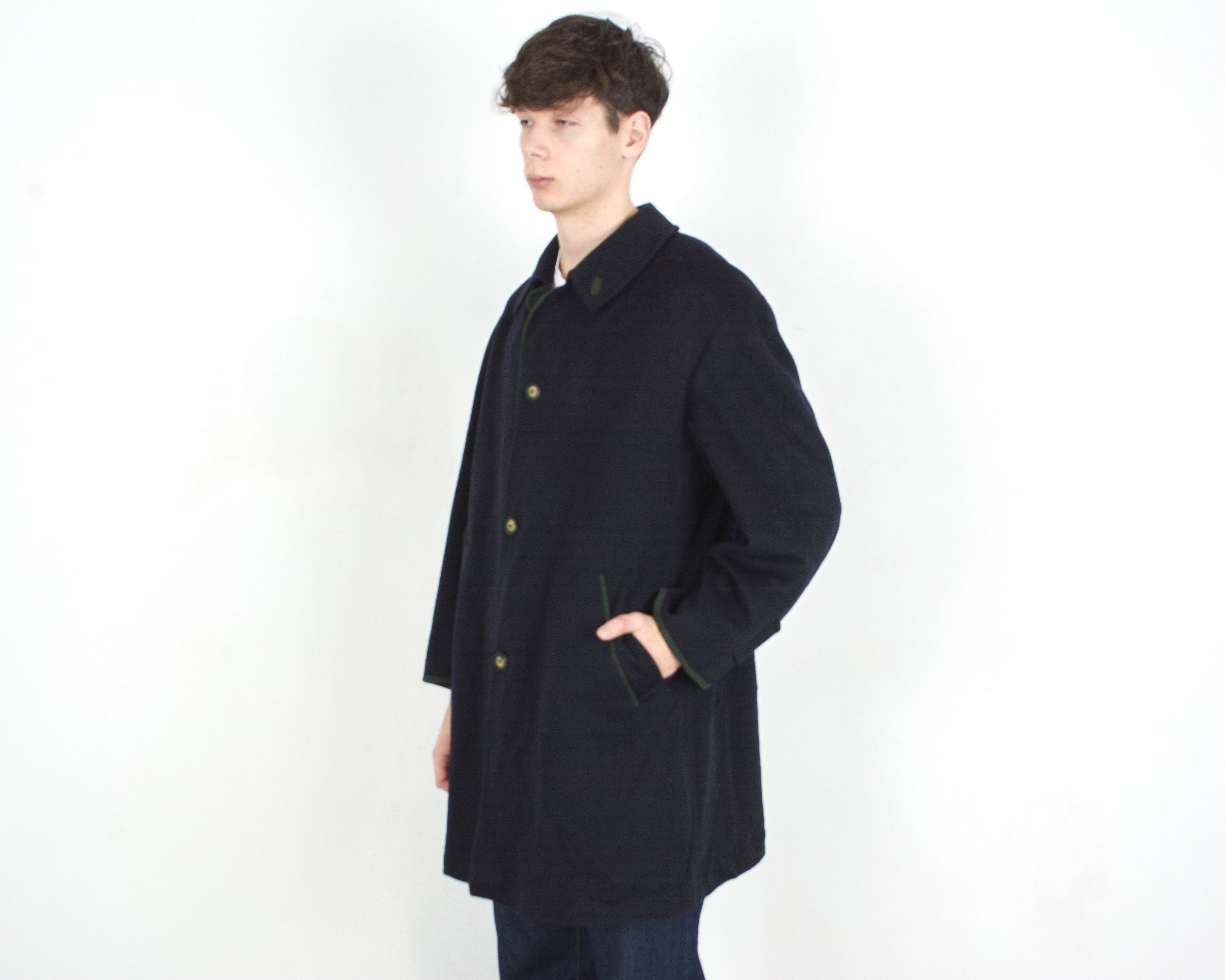 Bugatti Pischl Loden Tyroler 90s Men XL Wool Coat Jacket Pea tracht Size US XL / EU 56 / 4 - 2 Thumbnail