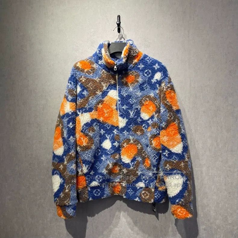 Louis Vuitton Louis Vuitton Logo jacquard teddy jacket Size US XL / EU 56 / 4 - 1 Thumbnail