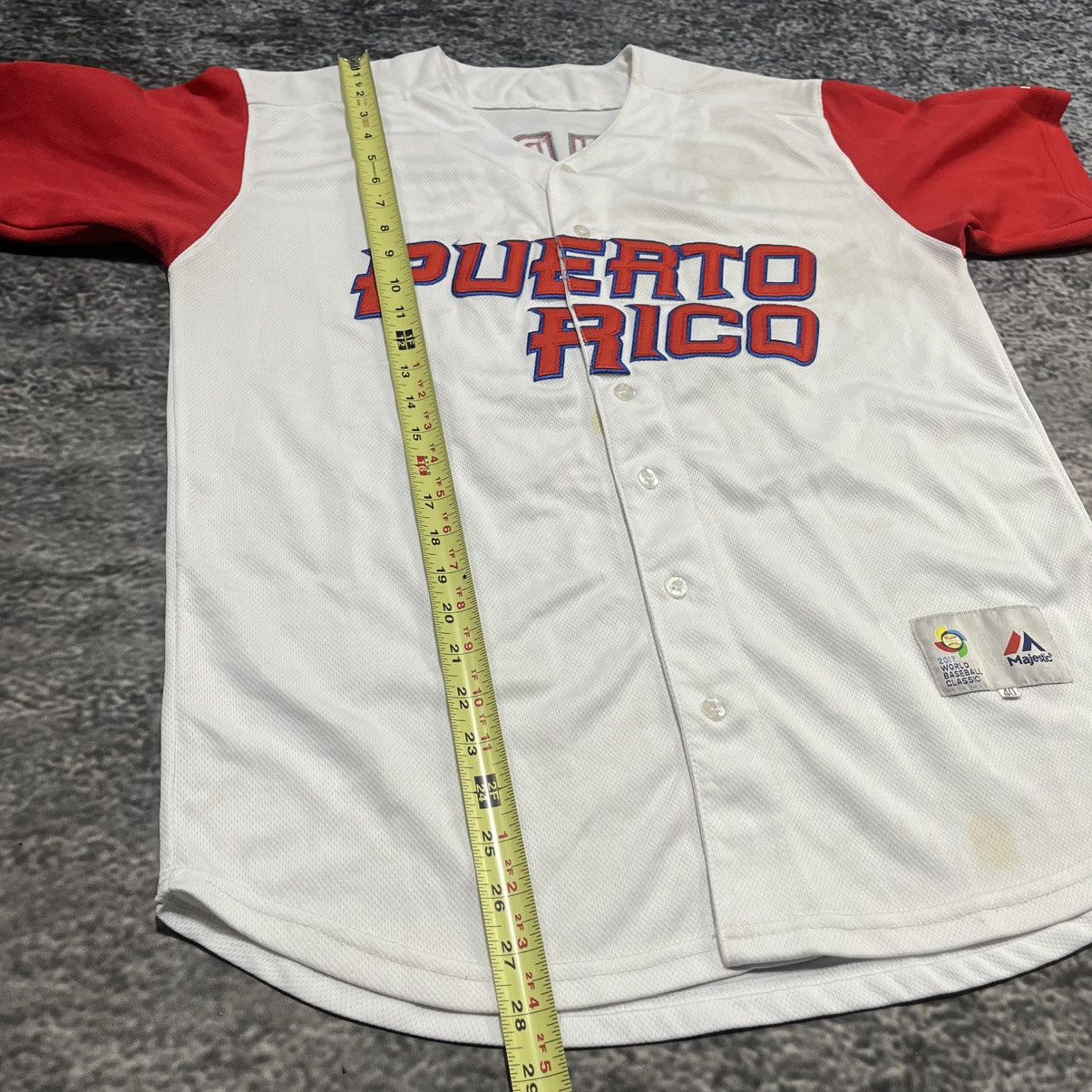 Majestic Puerto Rico Francisco Lindor World Baseball Classic Jersey Size US M / EU 48-50 / 2 - 13 Thumbnail
