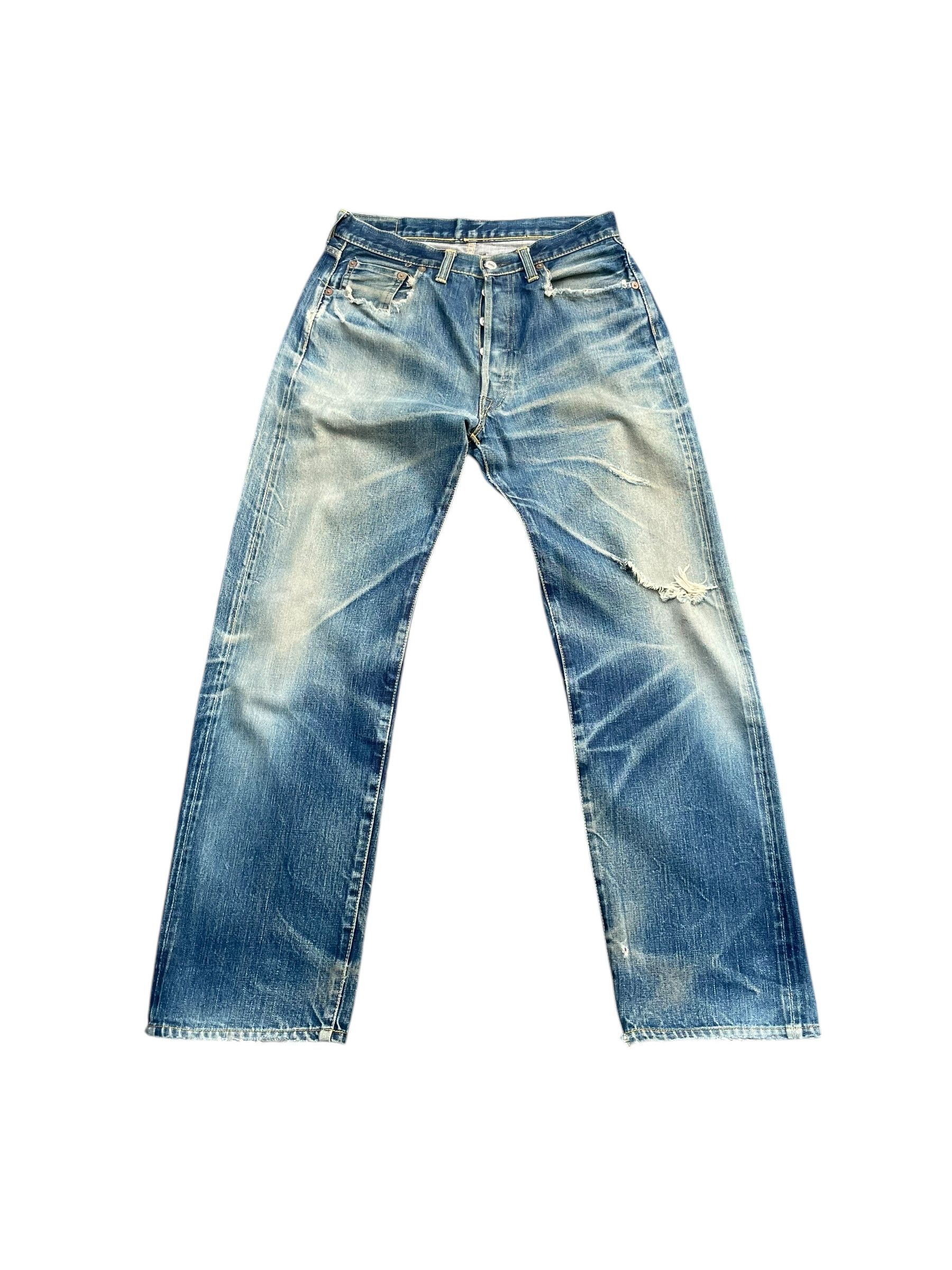 The Silver Stone Vintage Selvedge Silverstone Distresed Denim Size US 30 / EU 46 - 2 Thumbnail
