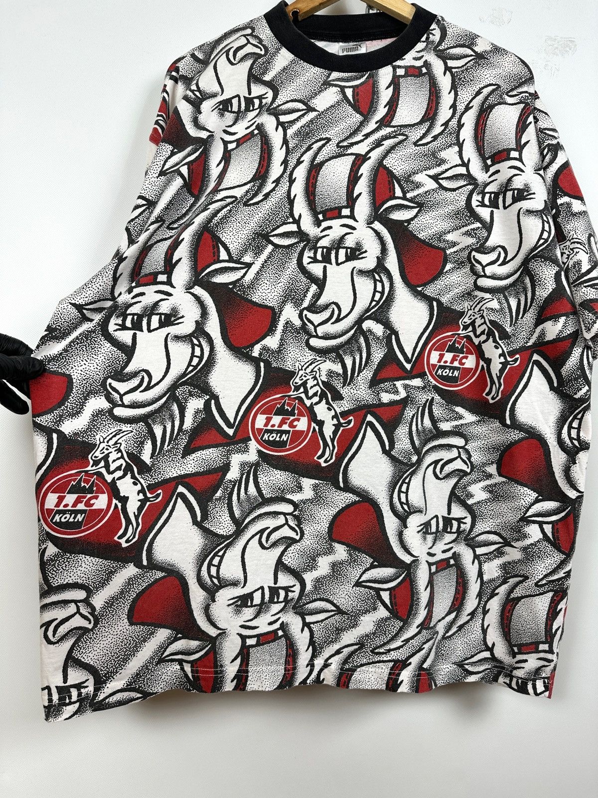 Puma 90s Vintage Puma FC Koln Monogram T-Shirt Size US XXL / EU 58 / 5 - 11 Thumbnail