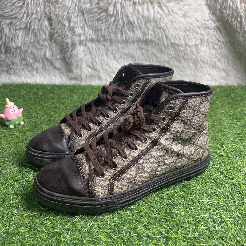 Gucci Gucci Monogram High-Top Sneakers 0079 Size US 8.5 / EU 41-42 - 1 Thumbnail