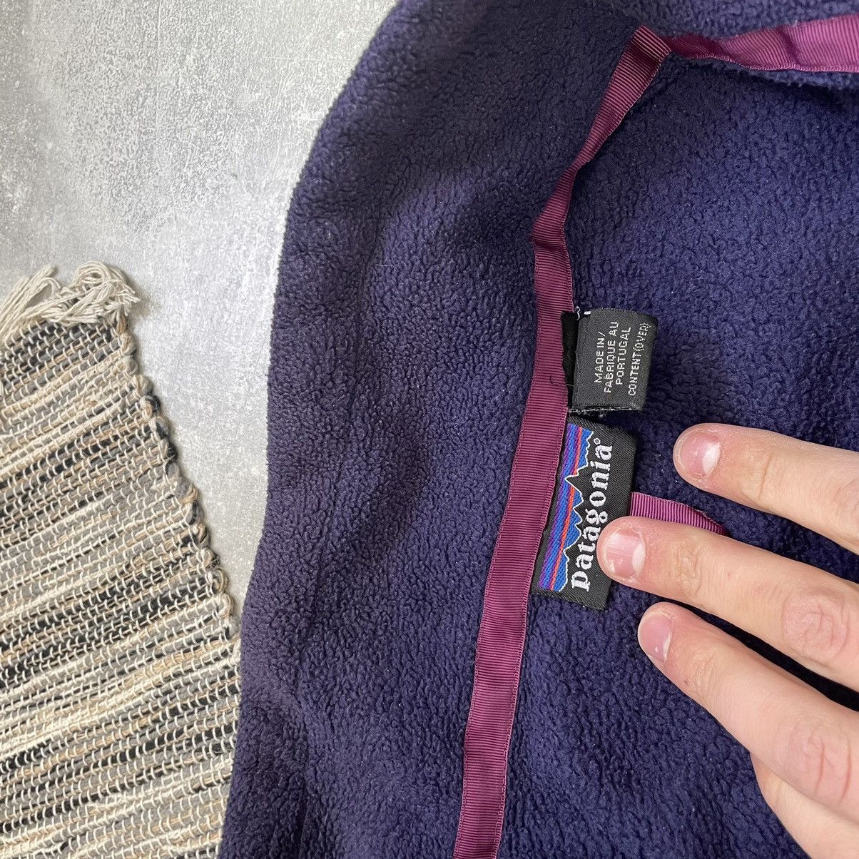 Japanese Brand × Patagonia × Vintage VINTAGE SHERPA PATAGONIA FLEECE JACKET SYNCHILA 90s arc sun Size US XL / EU 56 / 4 - 6 Thumbnail