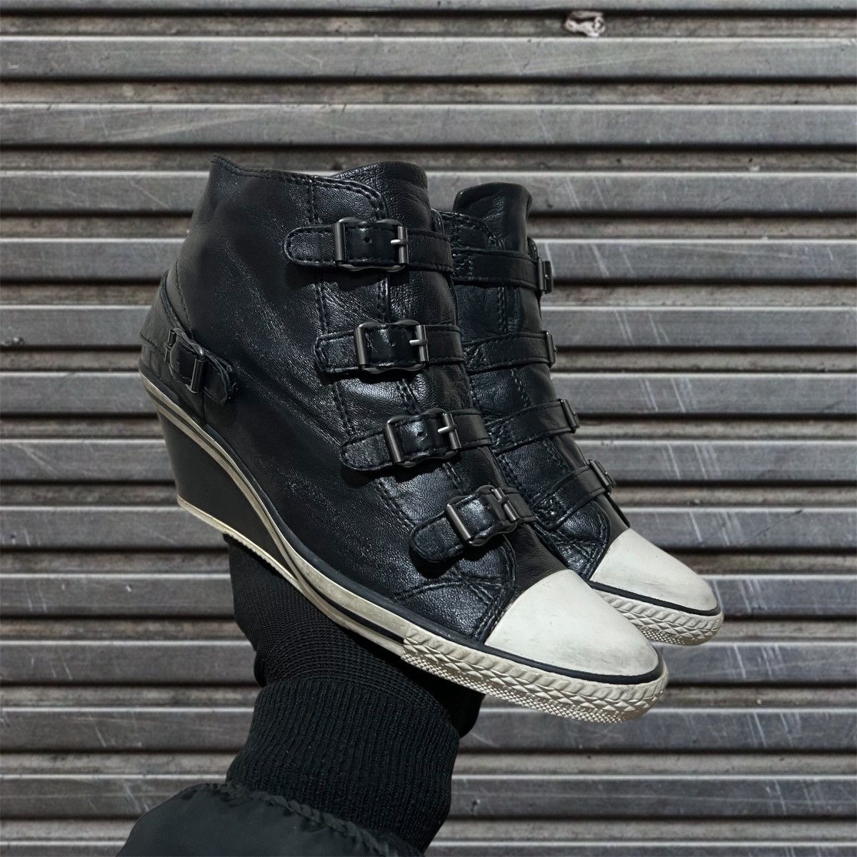 ASH Ash Wedge Genial Buckled Leather Isabel Marant Bekett Style Size US 9 / IT 39 - 1 Thumbnail
