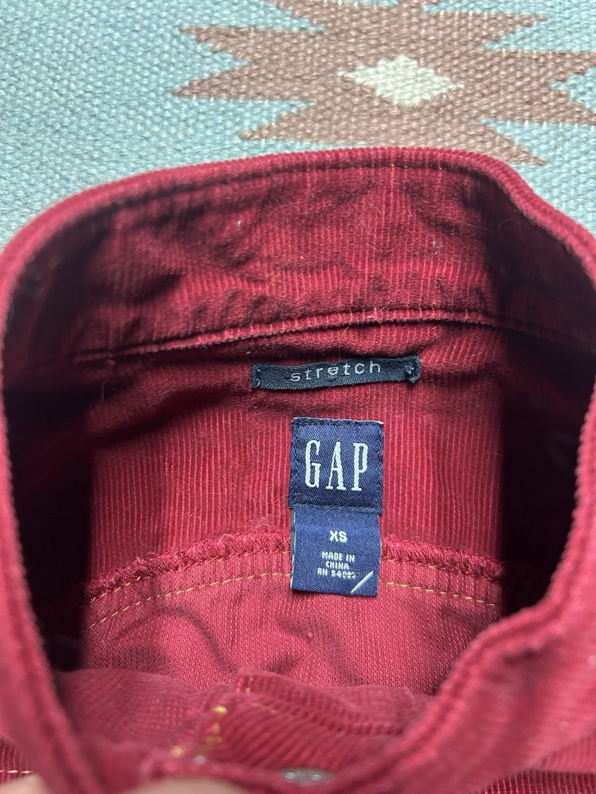 Gap Gap corduroy jacket stretch red western 4 pocket women’s XS Size XS / US 0-2 / IT 36-38 - 4 Thumbnail
