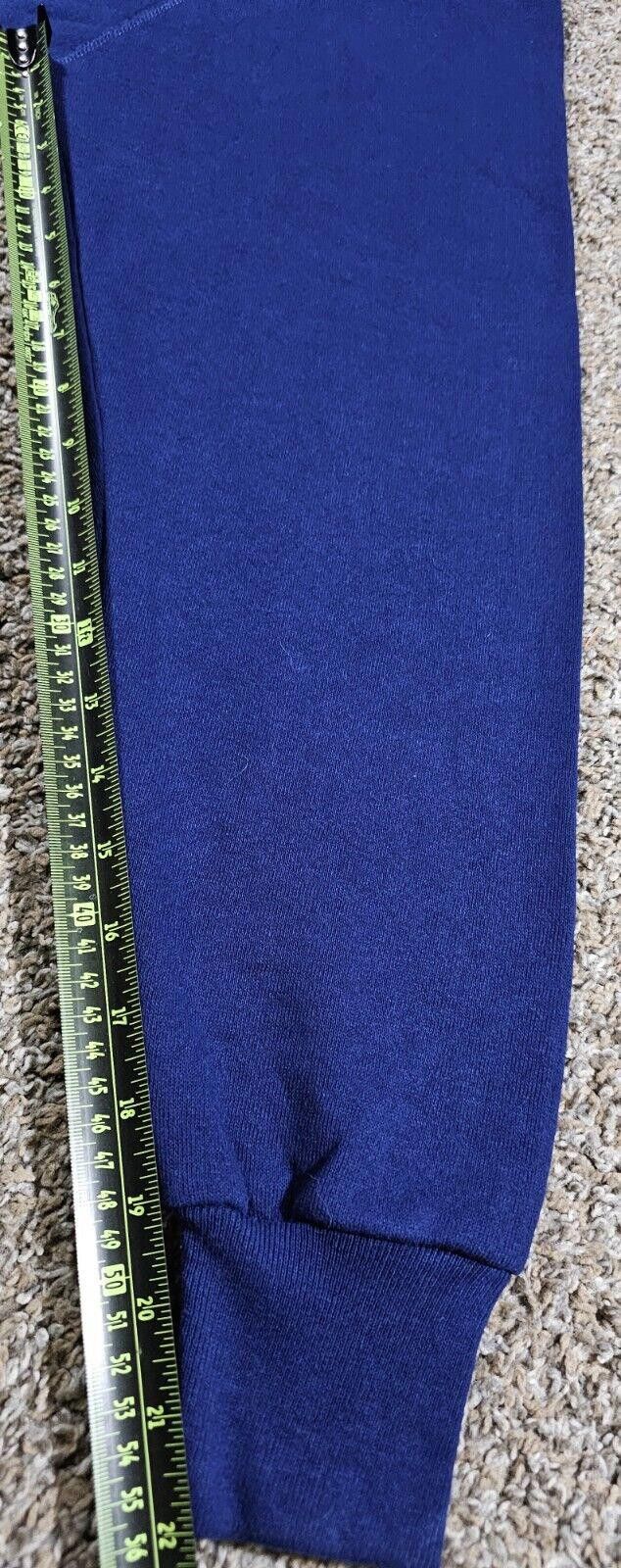 Lee Vtg Lee Midweight Cotton Blend Sweatshirt Blank XL Blue USA Size US XL / EU 56 / 4 - 6 Thumbnail