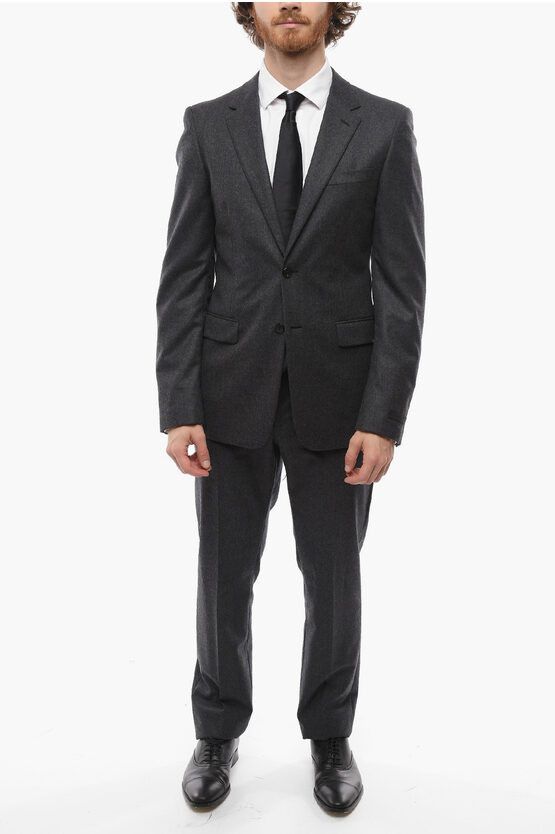 Prada slim fit two piece suit - Black