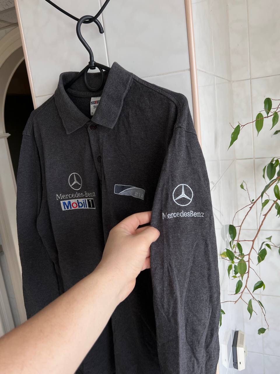 Mercedes-Benz × Vintage Vtg Mercedes Benz 212 Model Racing Longsleeve Polo Shirt M Size US M / EU 48-50 / 2 - 13 Thumbnail