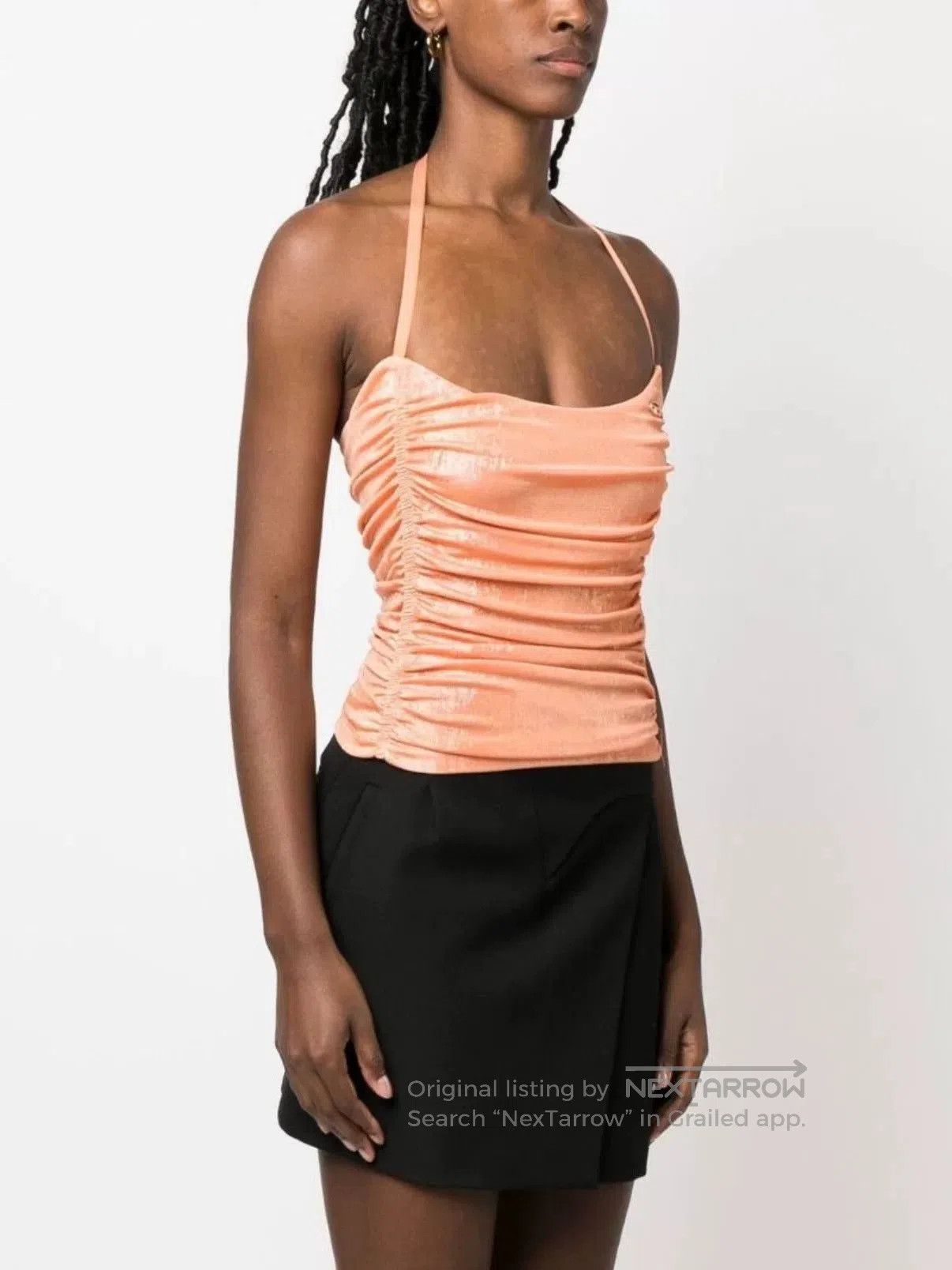 Diesel Diesel 23SS Gold Orange Halter Top. Size S / US 4 / IT 40 - 1 Thumbnail