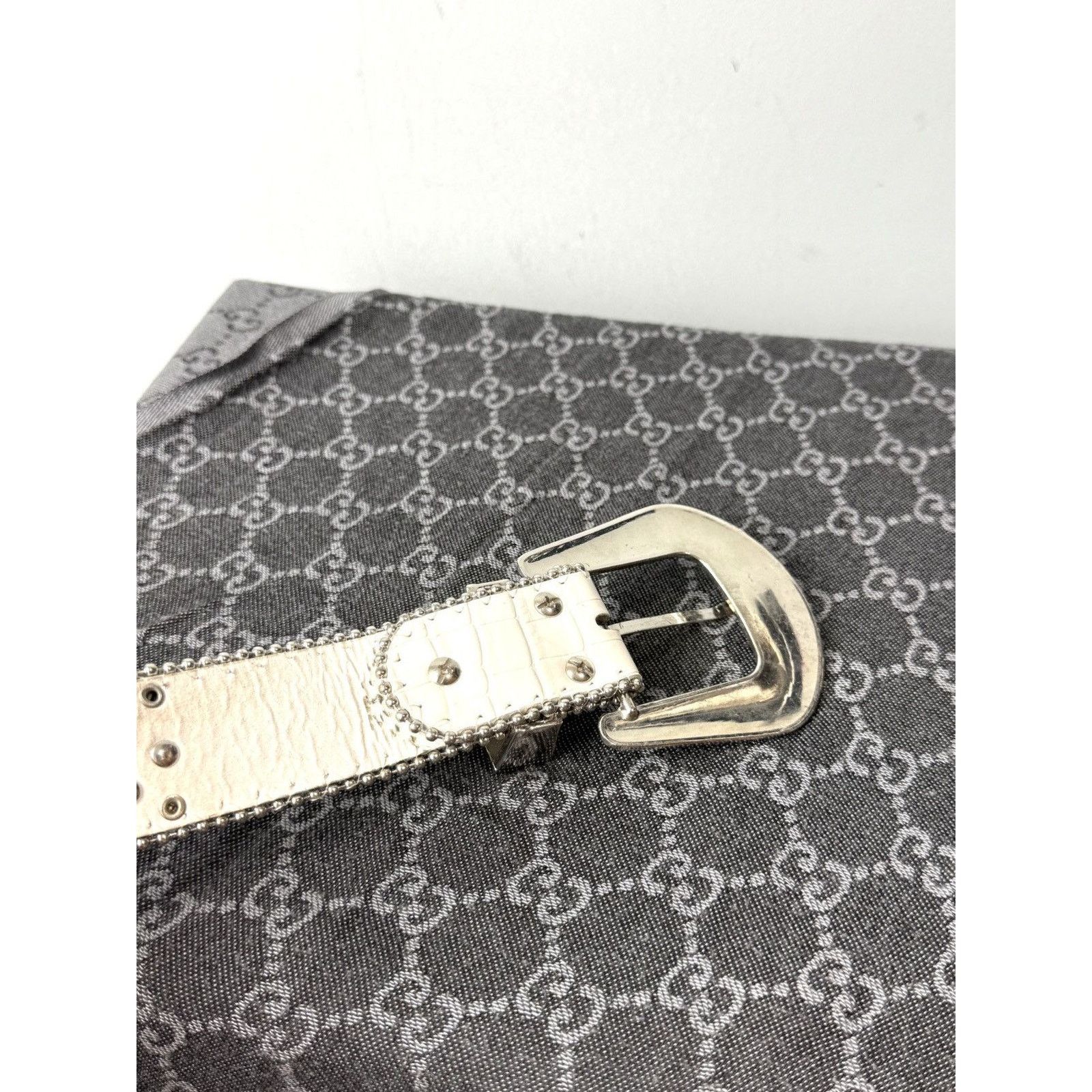 Japanese Brand Vintage Rhinestones Metal Belt BB Simon Style Size ONE SIZE - 7 Thumbnail