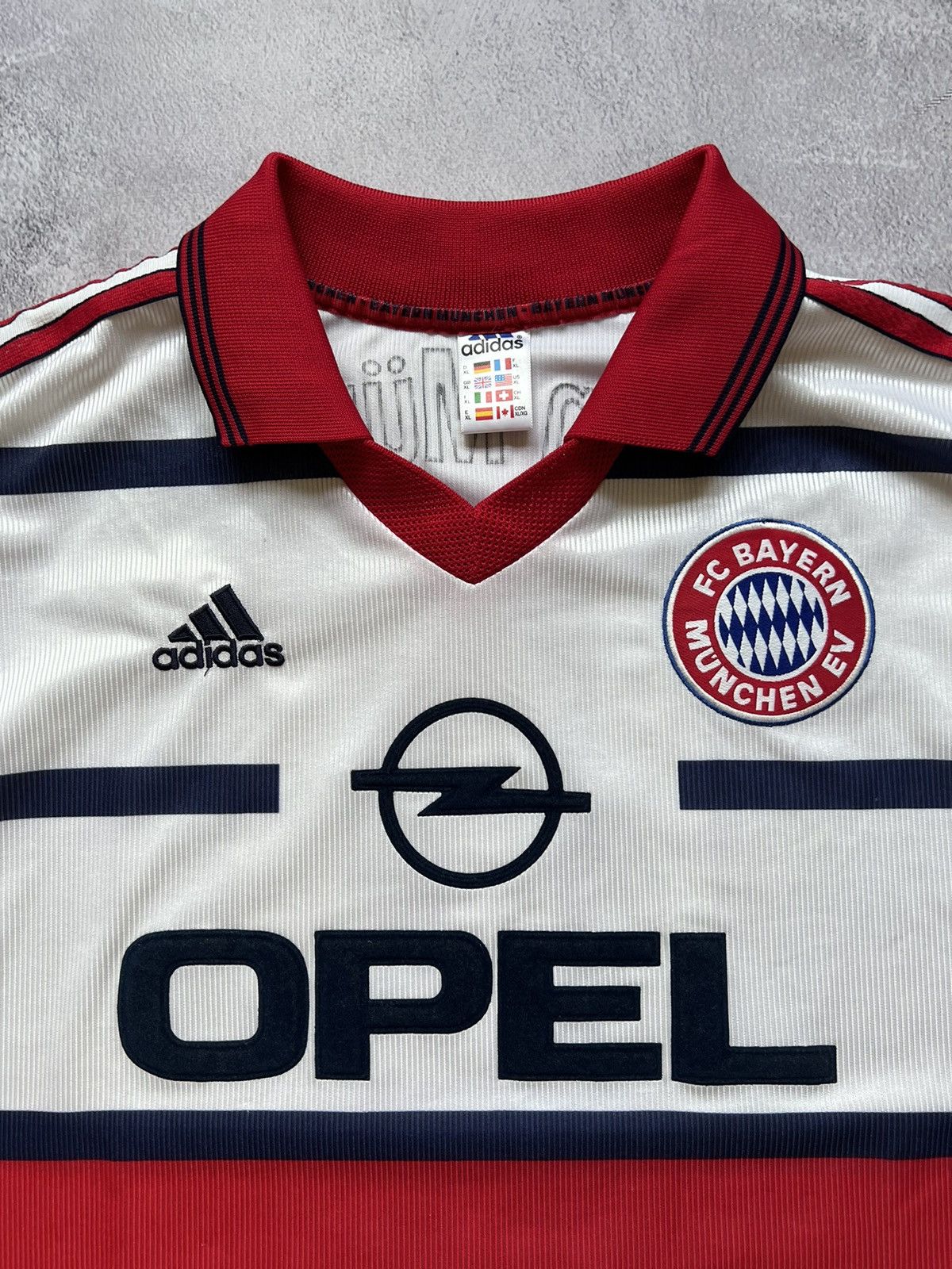Adidas ADIDAS BAYERN MUNCHEN 98 FOOTBALL SOCCER Jersey MATTHAUS 10 Size US XL / EU 56 / 4 - 6 Thumbnail