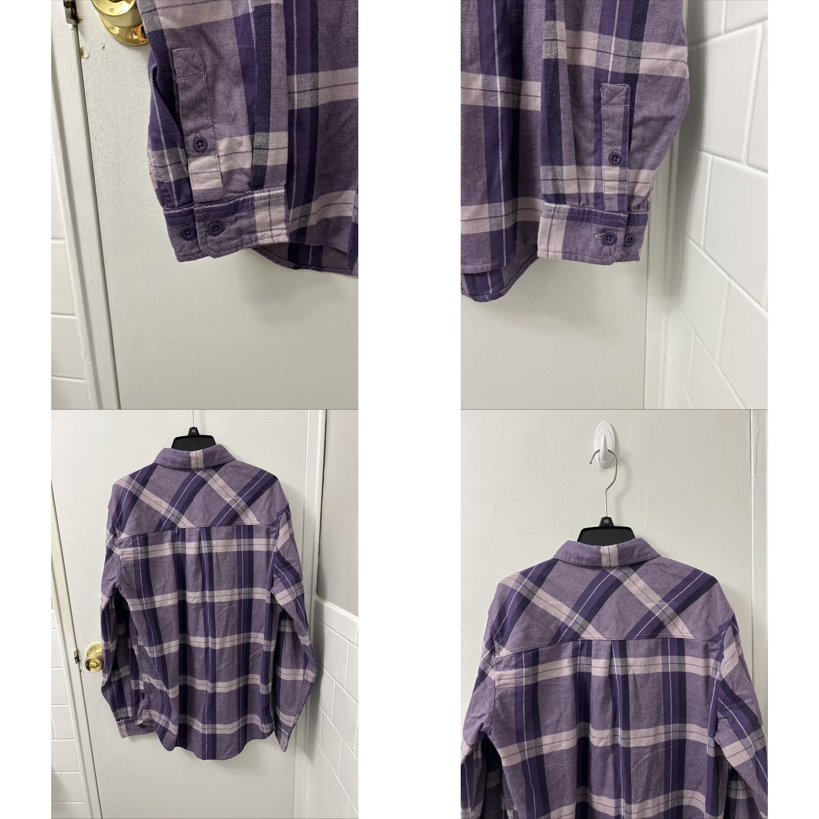 Burton Burton Shirt Mens Sz Small Purple Plaid Flannel Button Down Pockets Long Sleeve Size US S / EU 44-46 / 1 - 8 Thumbnail