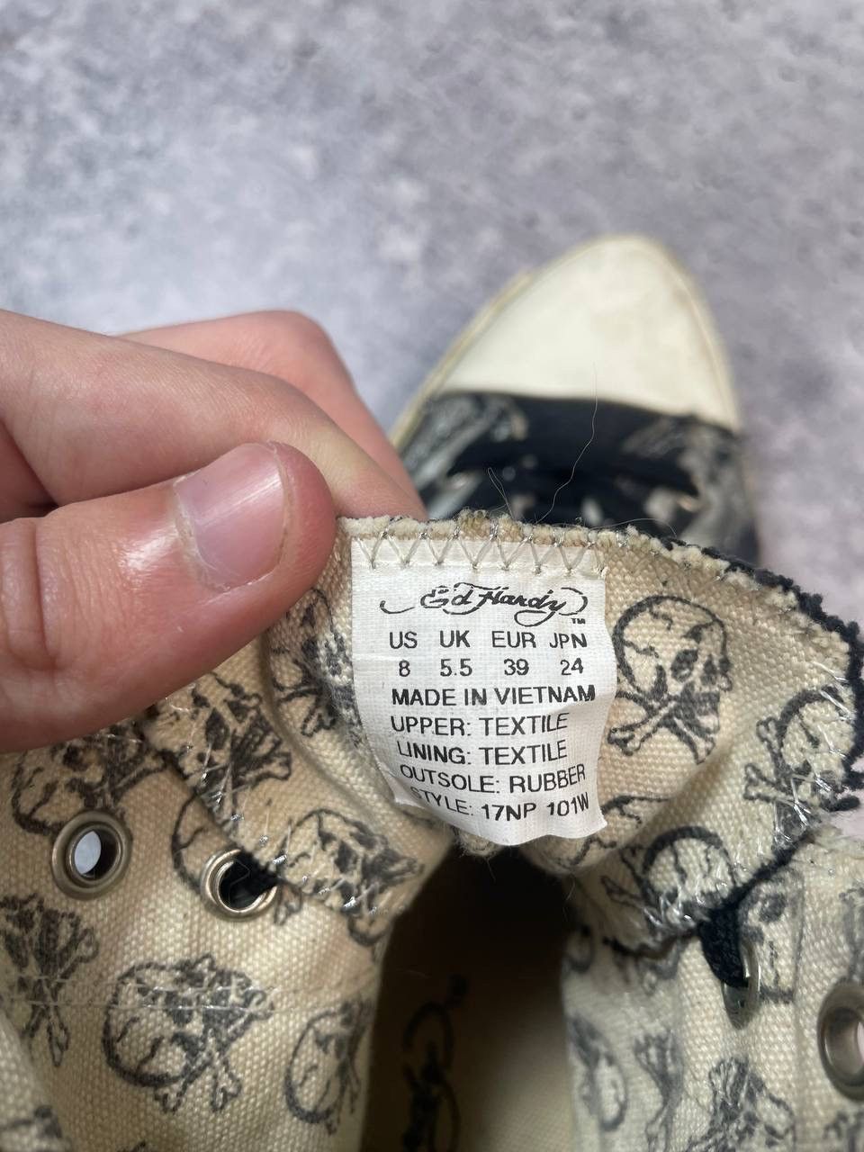 Ed Hardy Vintage Ed Hardy Christian Audigier Skull Printed Shoes Y2K Size US 8 / IT 38 - 7 Thumbnail