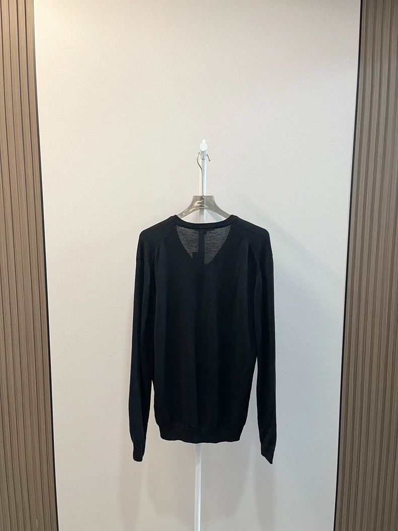 Gucci Gucci Black Warrior Embroidery Logo V-neck Wool Sweater 250 Size US XL / EU 56 / 4 - 2 Thumbnail
