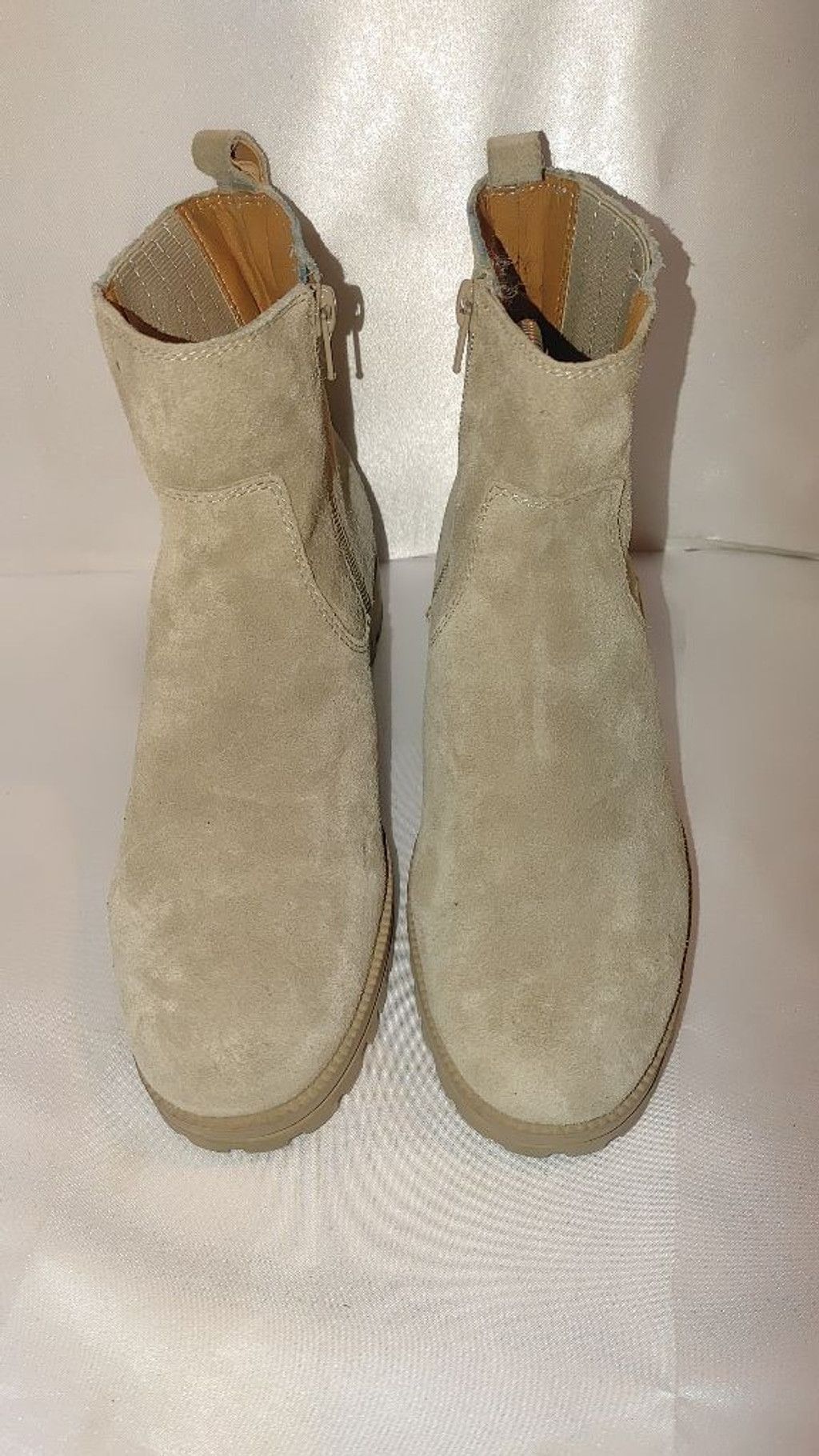 Lucky Brand Lucky Brand Hazyl Fossilized Suede Boots Size 8M NWOT Size US 8 / IT 38 - 5 Thumbnail
