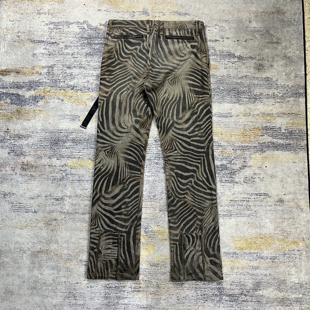 Hysteric Glamour × Tom Rebl Tom Rebl Zebra print denim pants Size US 33 - 2 Thumbnail