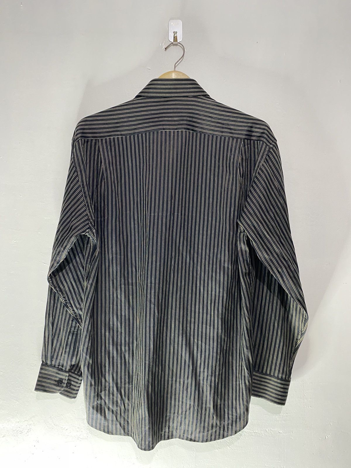 Balenciaga Vintage balenciaga striped button shirt Size US XL / EU 56 / 4 - 2 Thumbnail