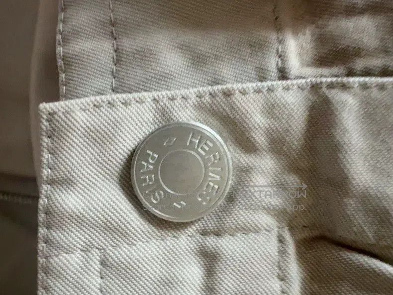 Hermes Hermes White Lamb Leather Jacket, Metal Snap Design at Fro Size US L / EU 52-54 / 3 - 9 Thumbnail