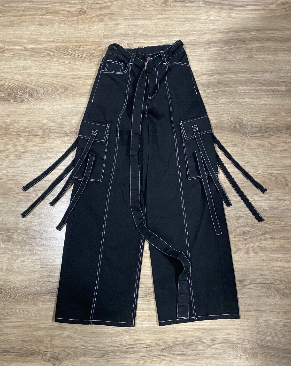 Other Dhruv Kapoor Stropes Cargo Jeans Size: 26 Made in India Size 26" / US 2 / IT 38 - 1 Thumbnail