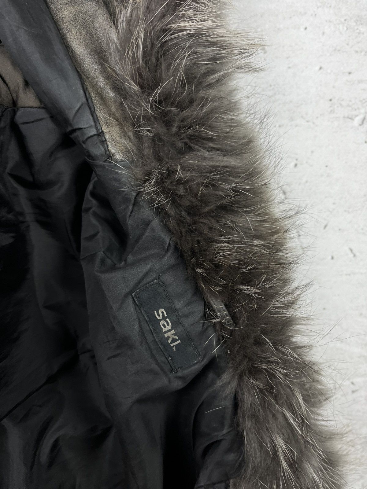 Japanese Brand Saki Japan Style Emo Goth Fur Y2K Leather Jacket Size S / US 4 / IT 40 - 5 Thumbnail