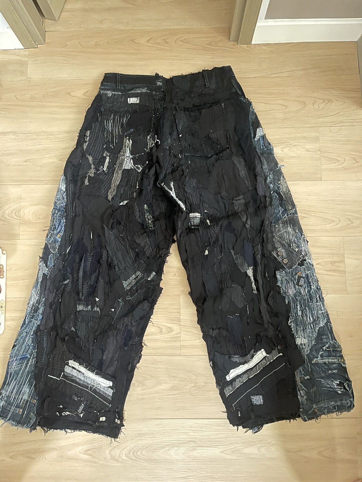 Other Masstak custom denim patchwork jeans Size US 34 / EU 50 - 2 Thumbnail