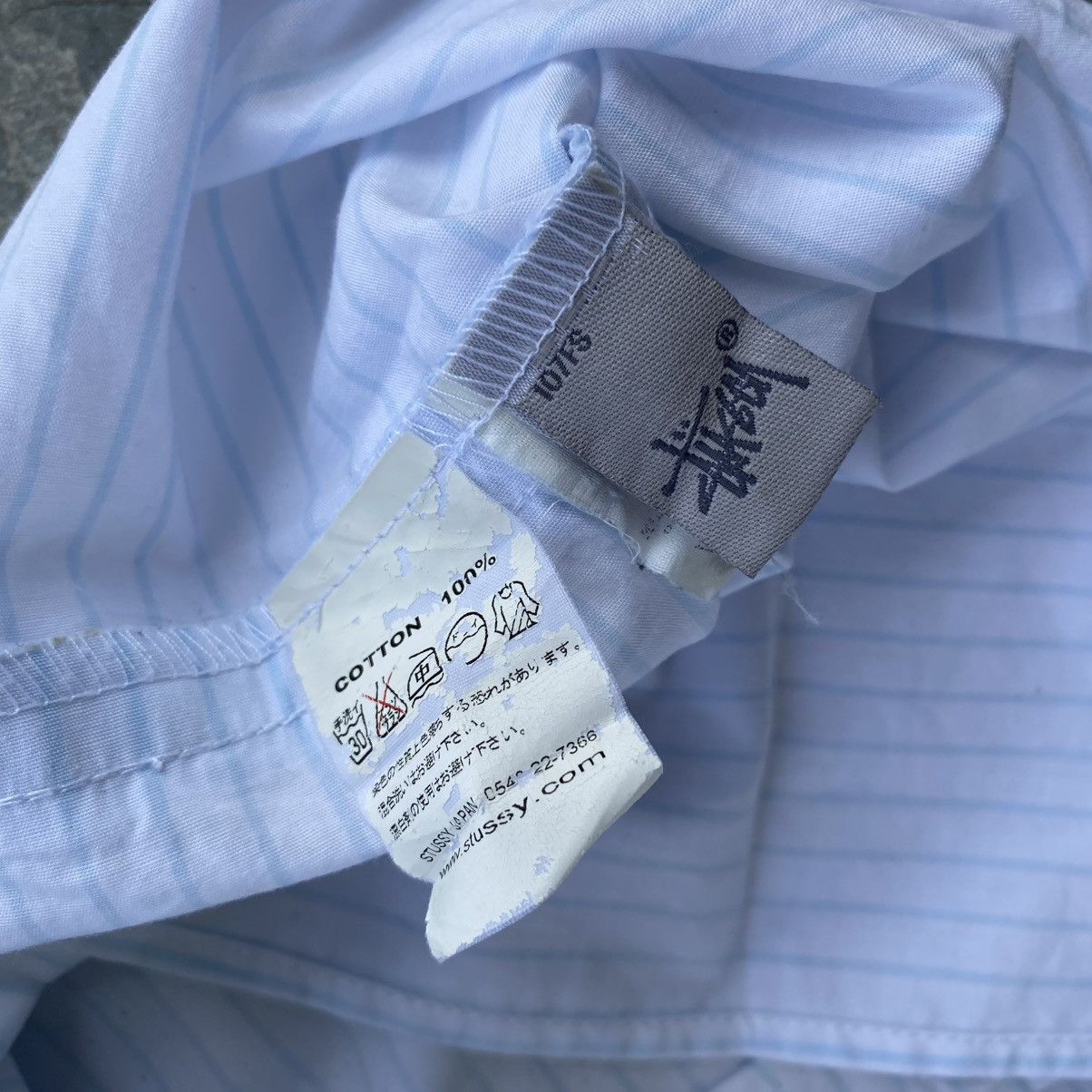 Stussy Vintage Stussy Boxy Cut stripe Shirt Size US L / EU 52-54 / 3 - 8 Thumbnail